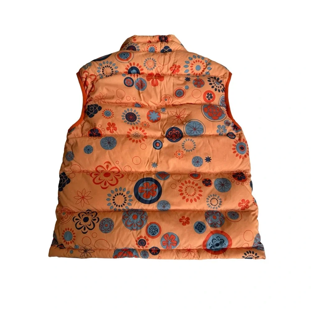 Patagonia Girls Goose Down Orange Puffer Vest Size M‎